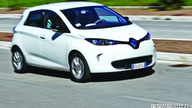 Renault Zoe frontale movimento