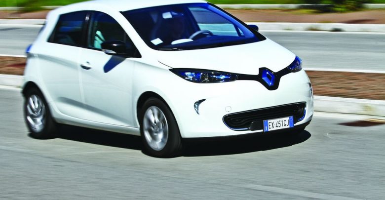 Renault Zoe frontale movimento