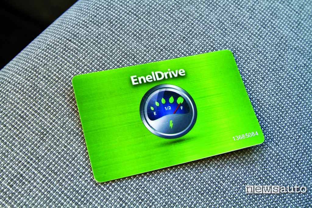 tessera EnelDrive ricarica auto elettrica