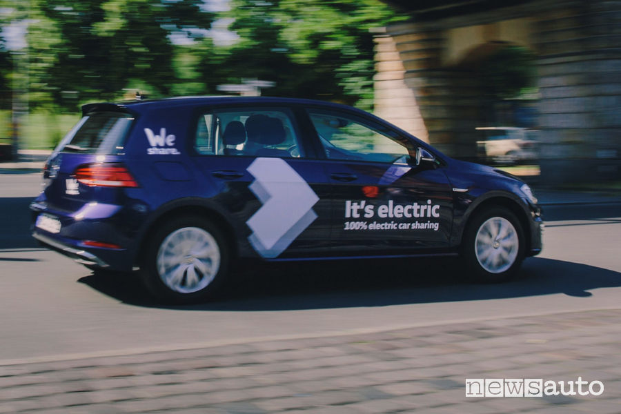car sharing WeShare Volkswagen noleggio auto elettriche Berlino