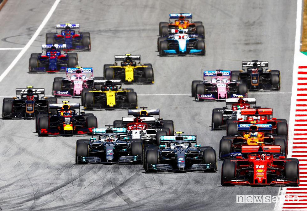Partenza F1 Gp Austria 2019