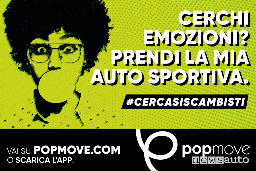 APP Popmove riservata a scambisti di auto
