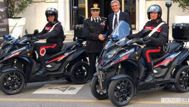 Scooter a 4 ruote, ai Carabinieri