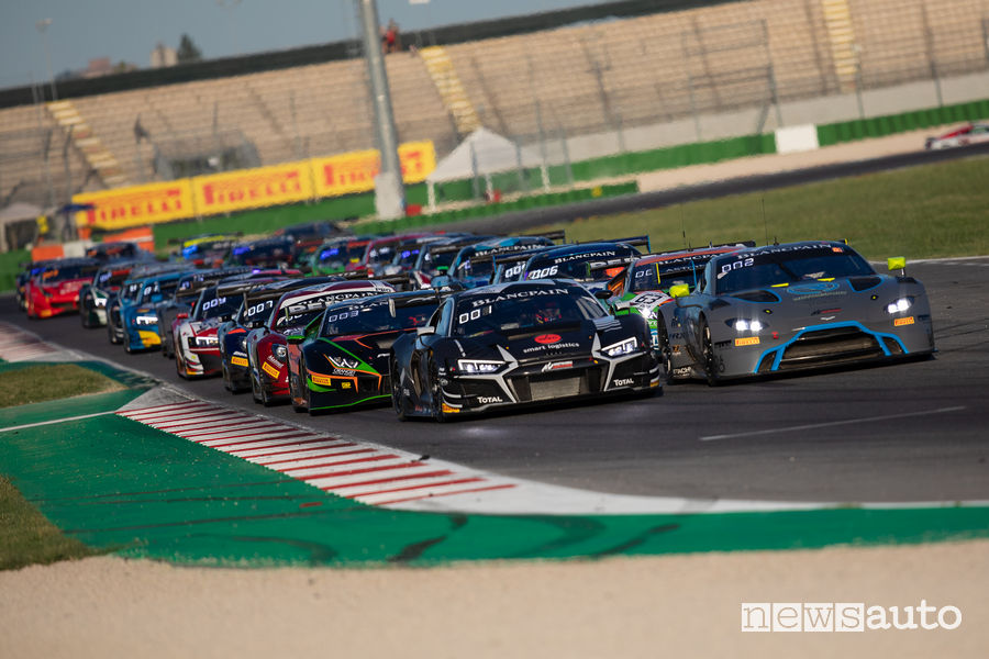 Partenza Gara 2 Blancpain GT World Challenge Misano 2019