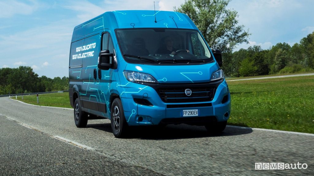 Fiat Ducato Electric Fiat Ducato versione elettrificata con batteria agli ioni di lituo