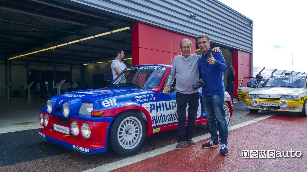 Marco Paternostro con Jean Ragnotti e R5 Maxi turbo