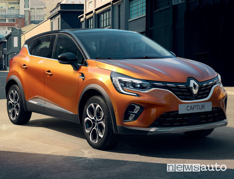 Nuovo Renault Captur 2020 vista di profilo