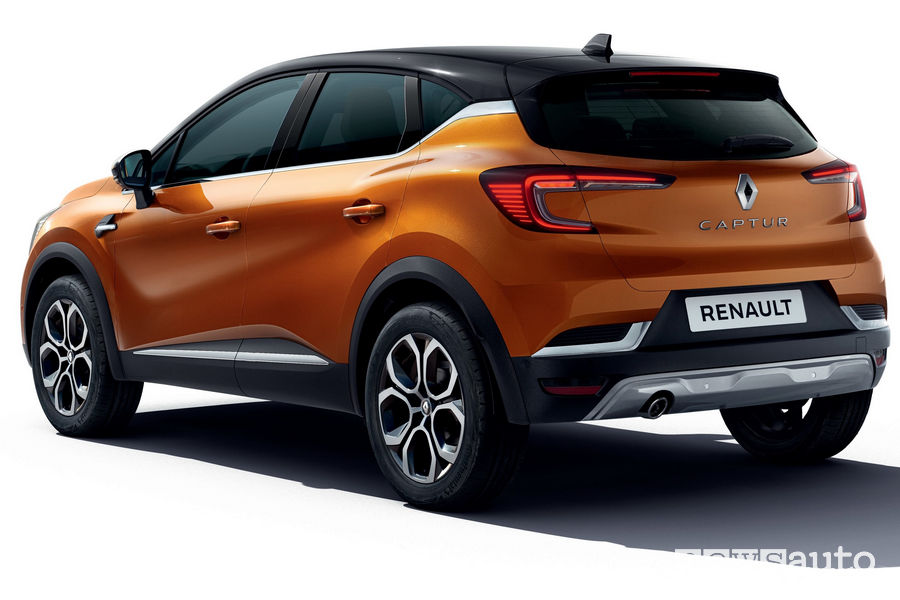 Nuovo Renault Captur 2020 vista posteriore