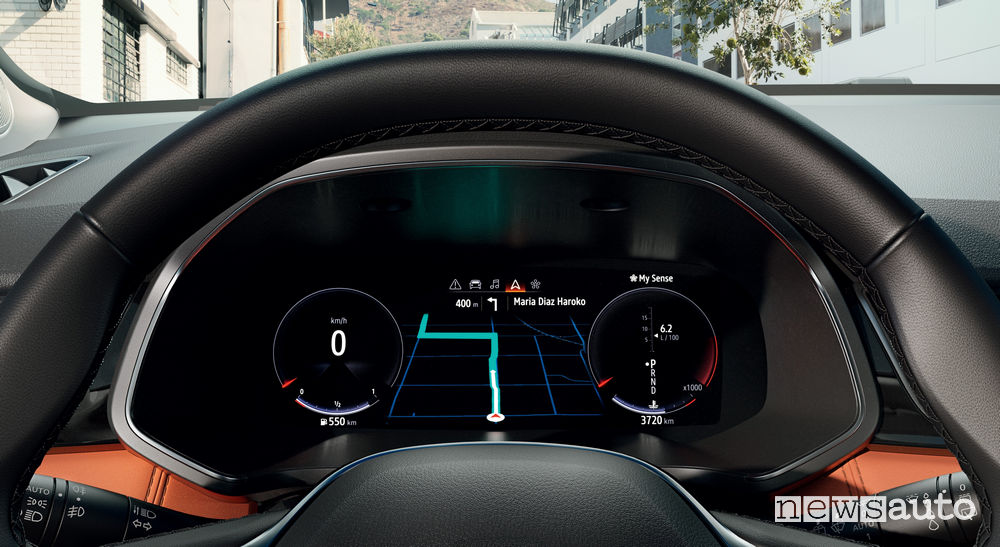 Quadro strumenti e navigatore Nuovo Renault Captur 2020