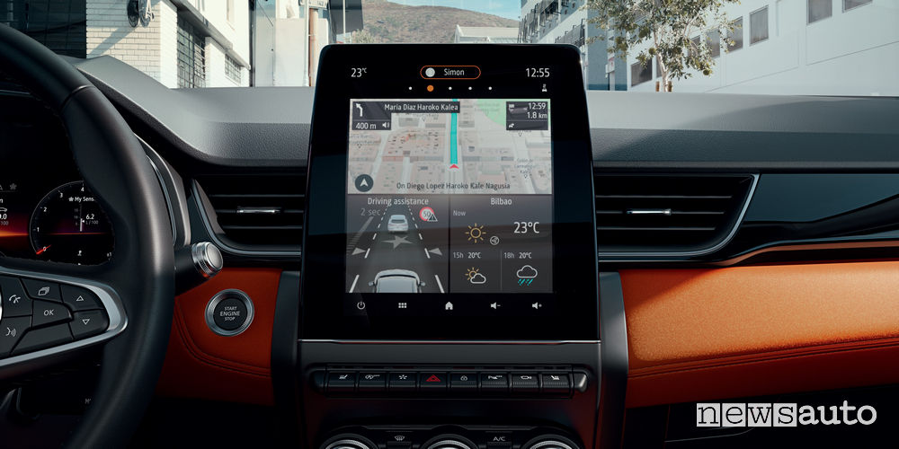Display multimediale verticale da 9,3” Nuovo Renault Captur 2020