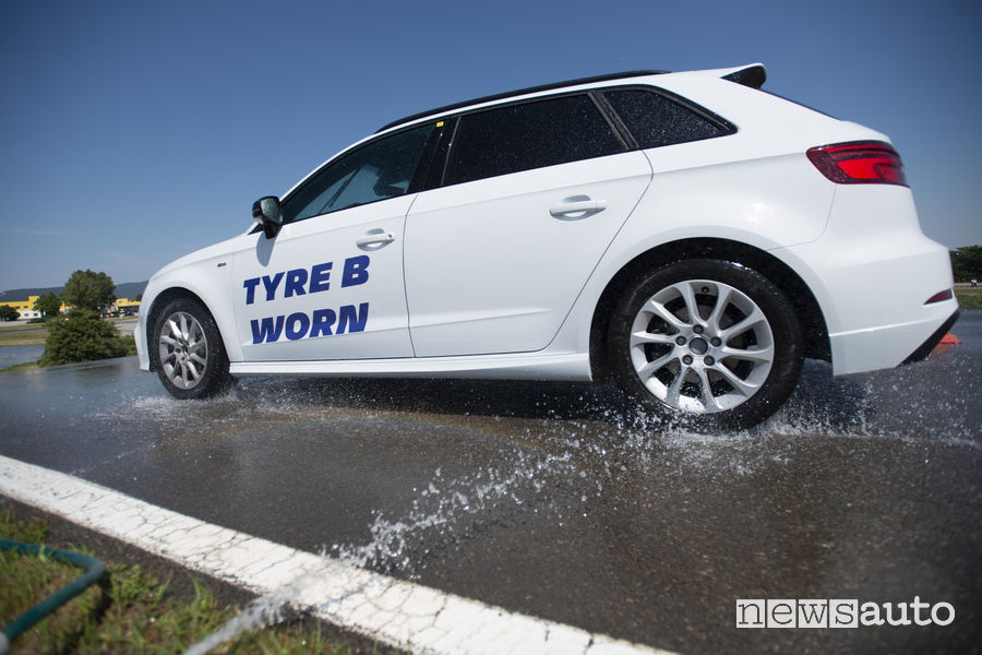 Test Michelin pneumatici usati sull’acqua