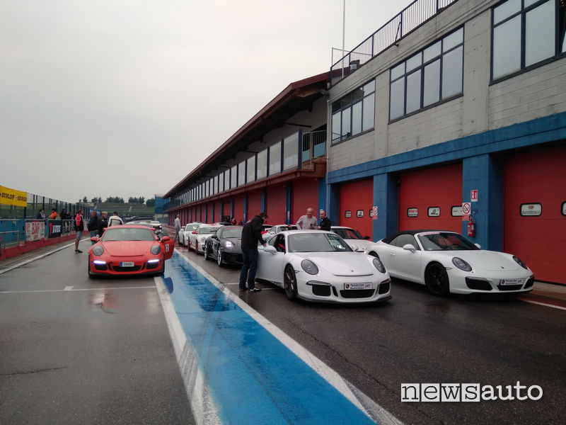 Raduno Porsche Club Allgäu all'Autodromo di Franciacorta