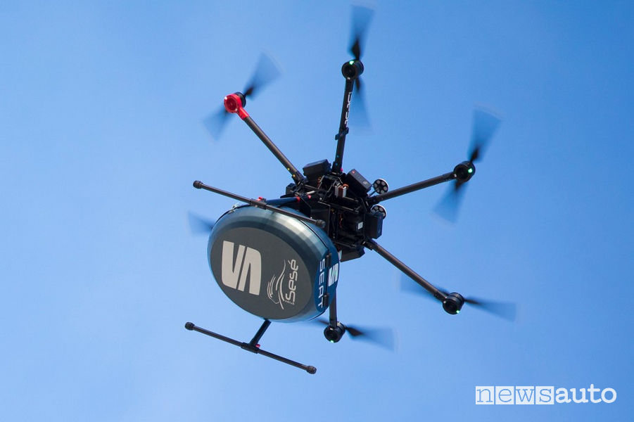 Consegna ricambi auto con drone