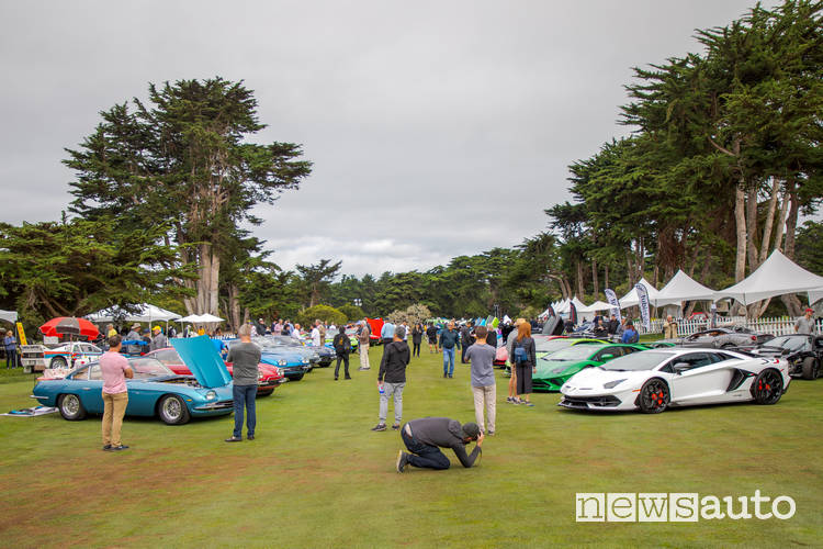 concorso italiano 2019 esposizione supercar italiane a Monterey, USA