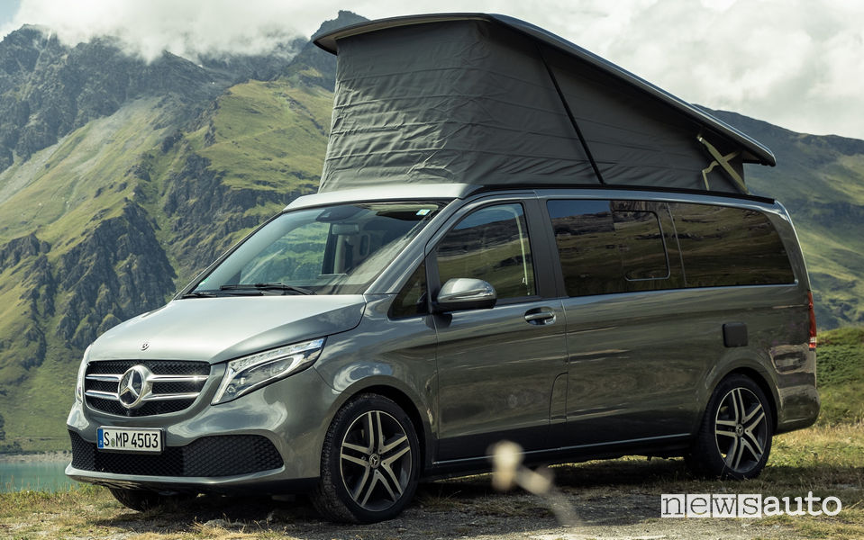 Fiancata lato guidatore camper Mercedes Marco Polo