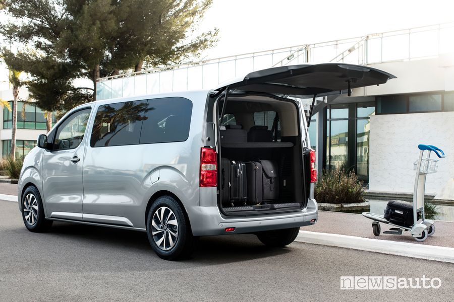Portellone aperto, bagagliaio Citroën SpaceTourer