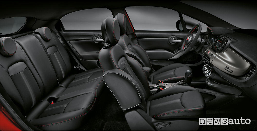 Abitacolo, sedili Fiat 500X Sport