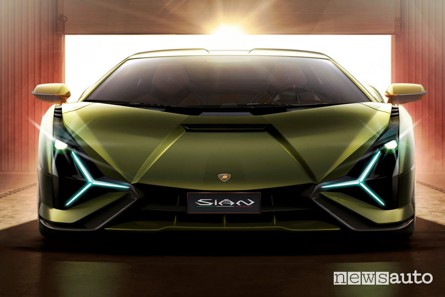Lamborghini Sian ibrida frontale