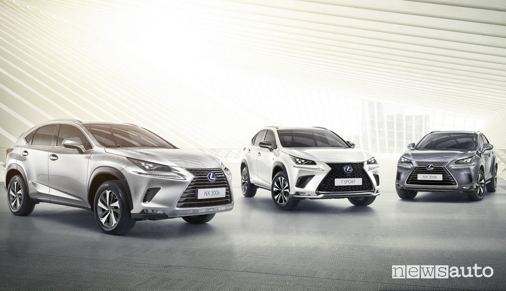 Gamma Lexus NX Premium, Luxury e F Sport