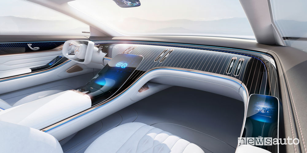 Plancia strumenti, volante Mercedes-Benz VISION EQS