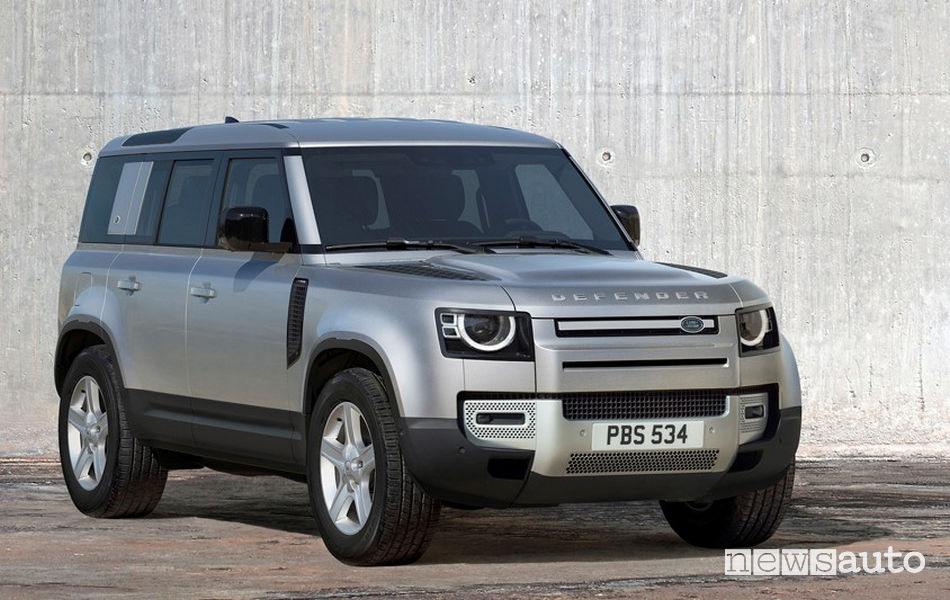 Nuovo frontale e Fari a LED sul nuovo Land Rover Defender 90 2020