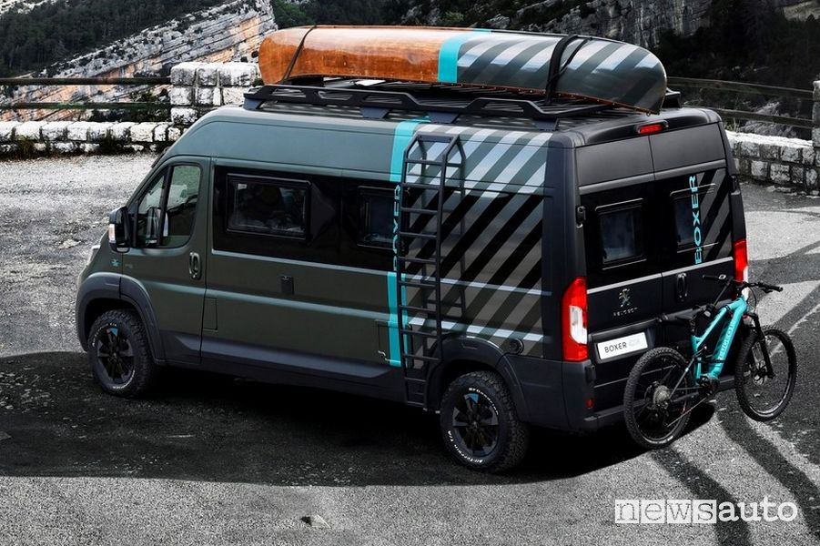 e-Bike pedalata assisitita in dotazione al Peugeot Boxer 4x4 Concept