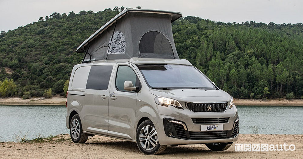 Tenda a soffietto camper Peugeot Expert Klubber