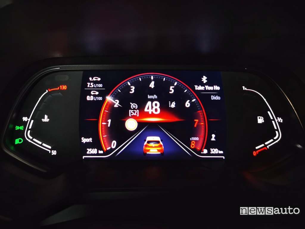 Cruscotto digitale da 7" Renault Clio 2020