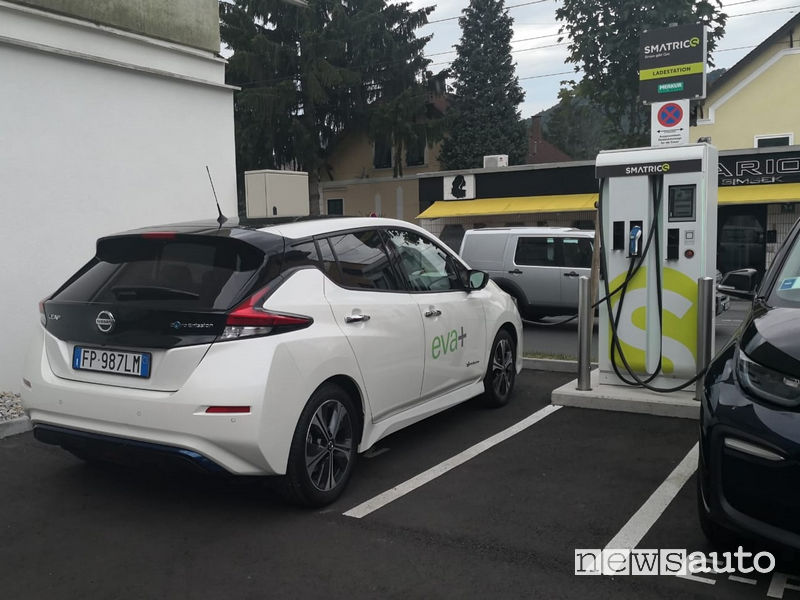 Aree di ricarica pubblica auto elettriche