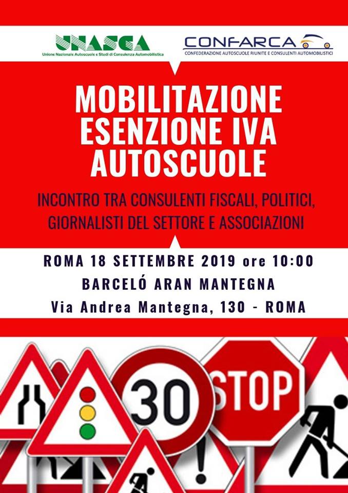locandina manifestazione di Roma Confarca