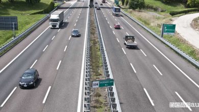 Carreggiata corsia autostrada