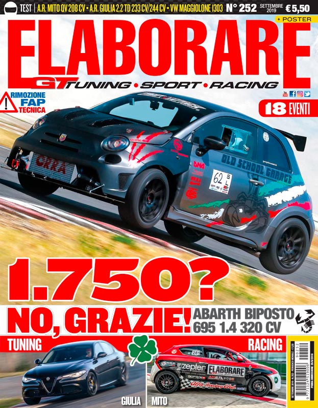 Abarth 695 1.4 da con 320 cavalli per gare del Time Attack 