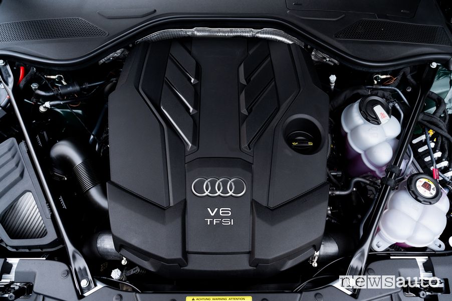 Vano motore V6 3.0 Audi A8 L 60 TFSI e ibrida plug-in