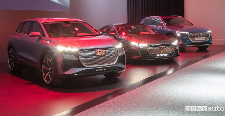 Auto elettriche e ibride Audi