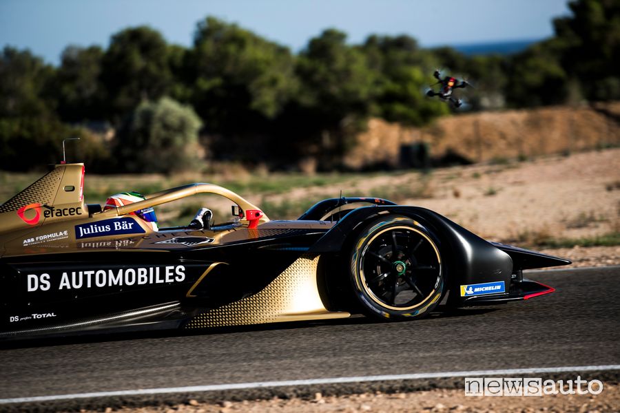 Vista laterale, Halo DS E-Tense 2020 Formula E 2020