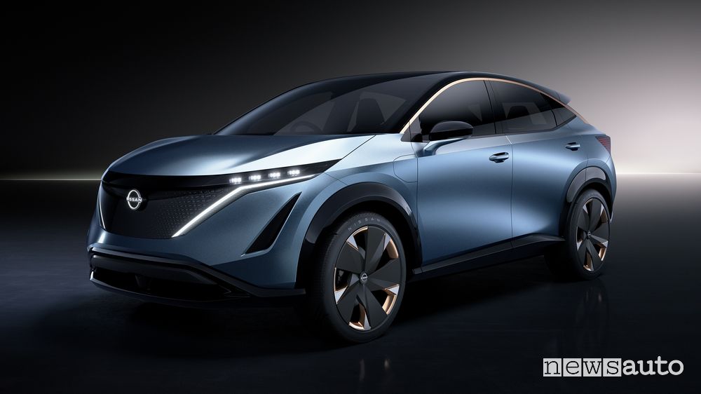 Vista di profilo concept Nissan Ariya