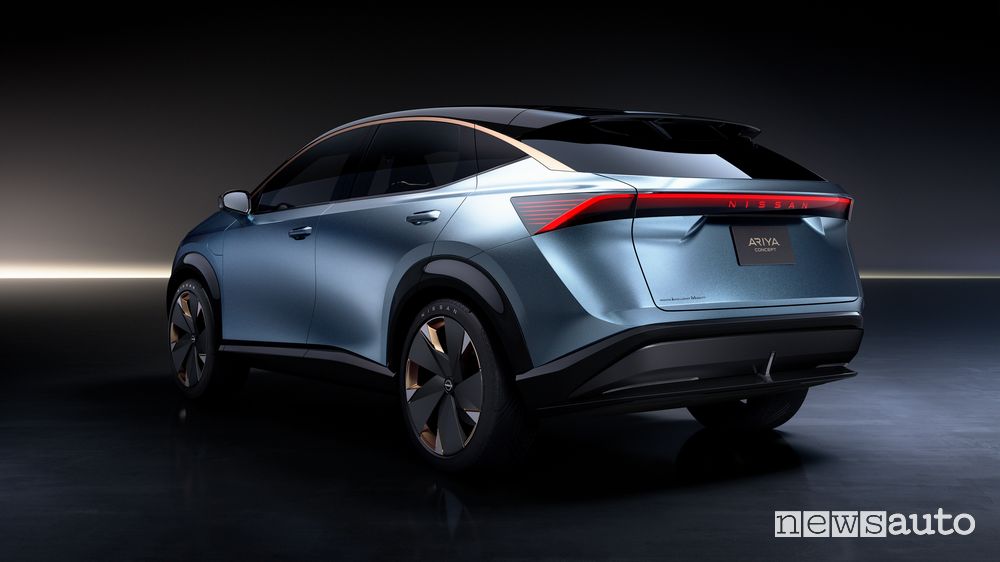 Vista posteriore concept Nissan Ariya