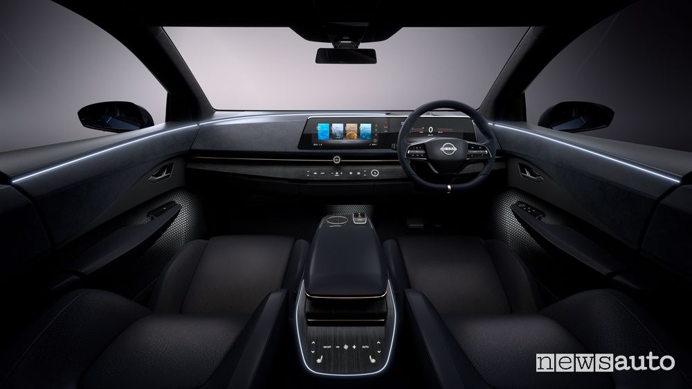 Plancia strumenti, abitacolo concept Nissan Ariya