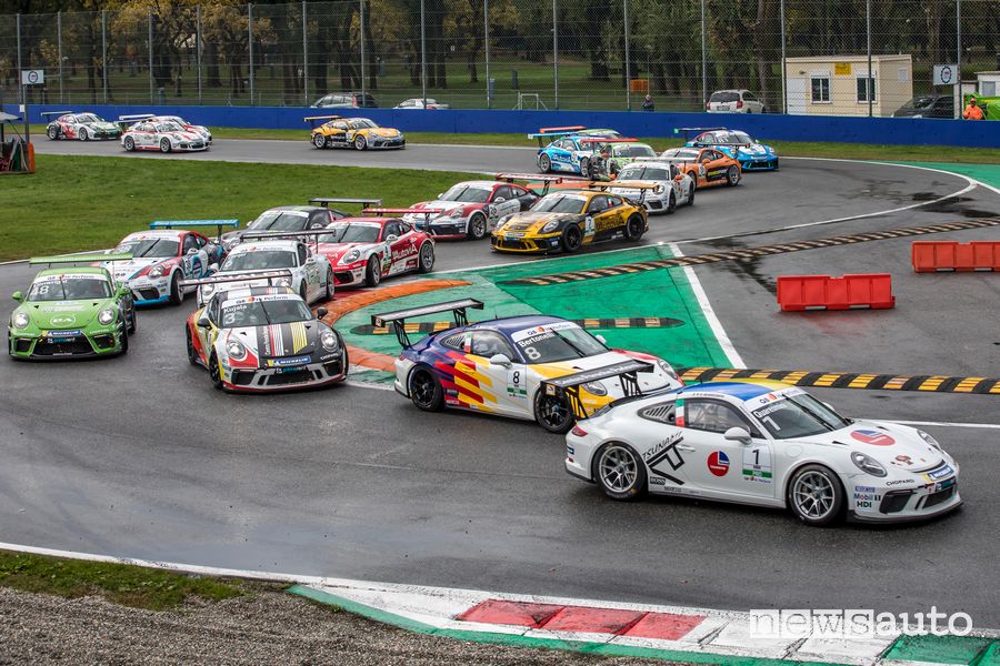 Partenza Porsche Carrera Cup Monza 2019