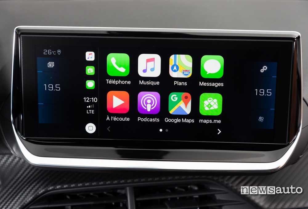 display centrale da 10" Peugeot 208 2019