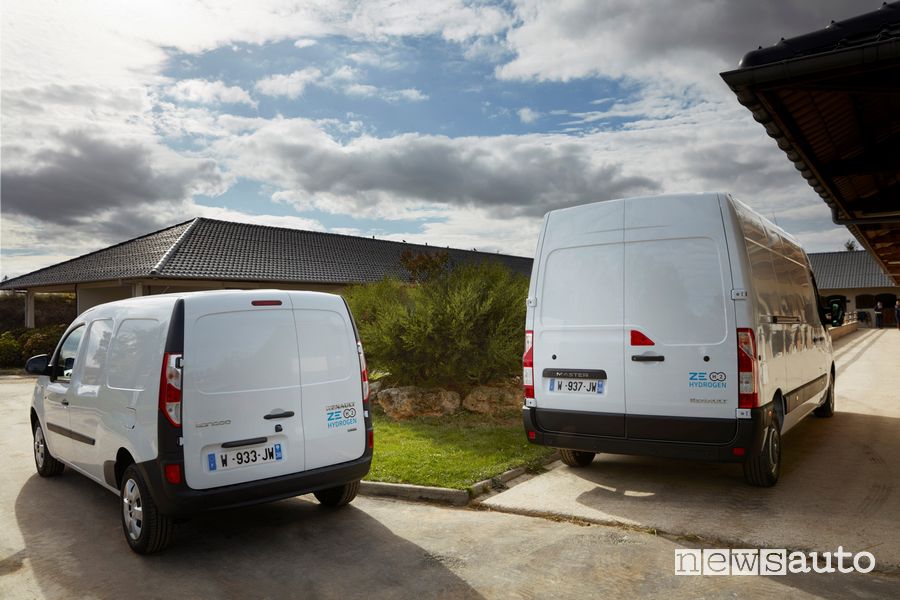 Renault Master e Kangoo Z.E Hydrogen ad idrogeno