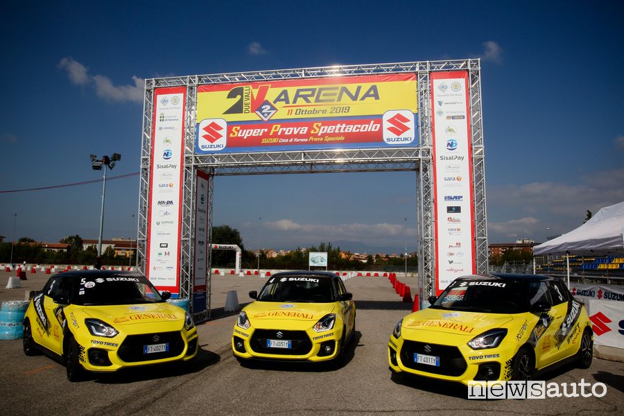 Suzuki Swift Sport auto ufficiale Rally Italia Talent al Rally Due Valli 2019