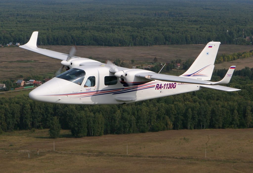 Aereo elettrico Tecnam P2006T su cui si basa l' x-57 Maxwell Mod II