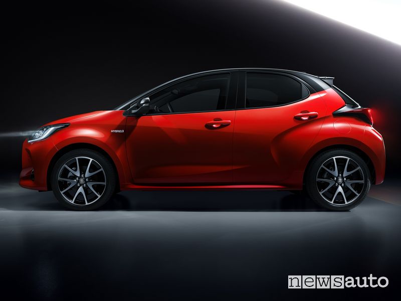 Fiancata laterale lato guidatore Toyota Yaris 2020