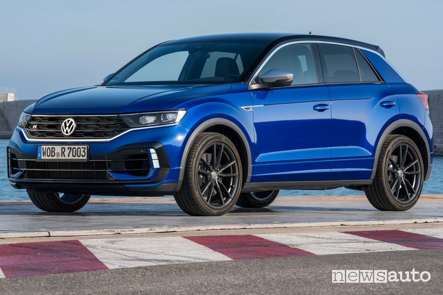 Frontale, cerchi in lega lato guidatore Volkswagen T-Roc R