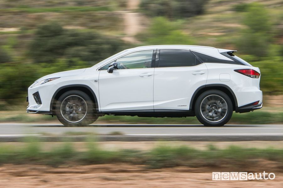 Fiancata laterale Lexus RX 450h 2020