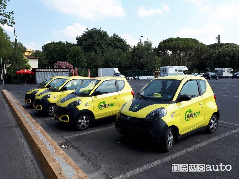 Il parcheggio delle macchinette di Sharengo era gratuito
