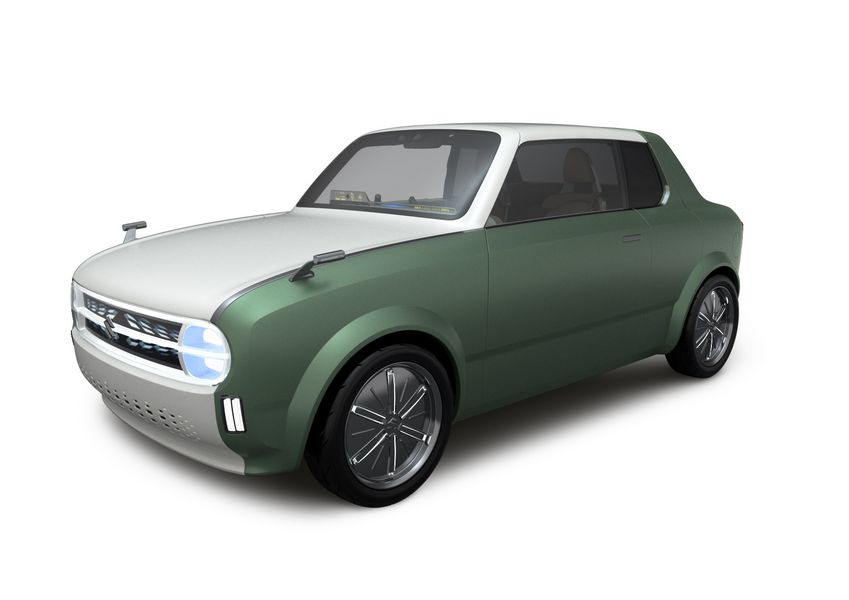 Vista di profilo Suzuki Waku Spo ibrido plug-in