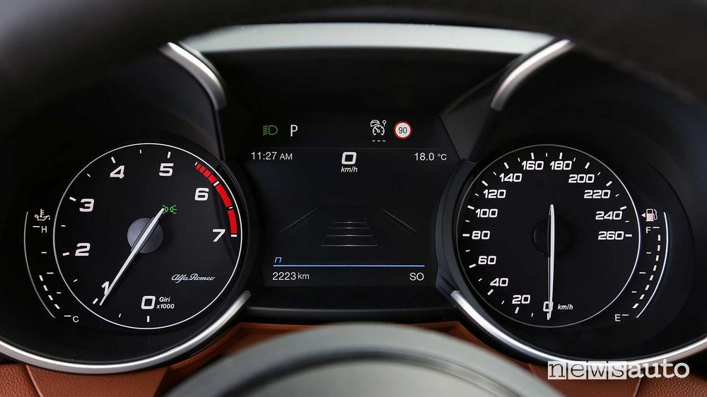 Quadro strumenti Alfa Romeo Giulia 2020