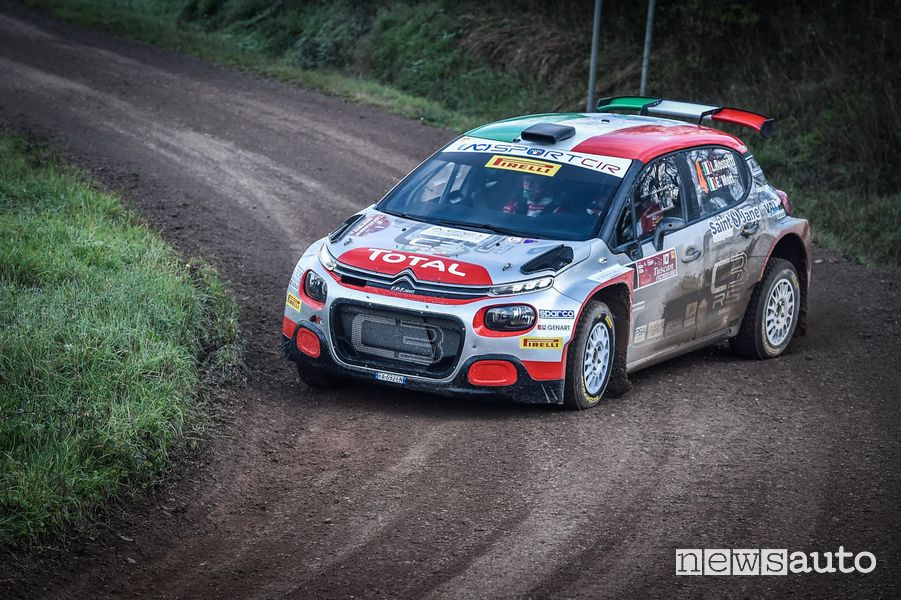 CIR 2019 Luca Rossetti Citroën C3 R5 al Tuscan Rewind